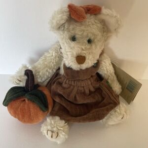 Boyds Bears Felina B. Catterwall 8" Bear with Pumpkin J.B. Bean & Associates NWT
